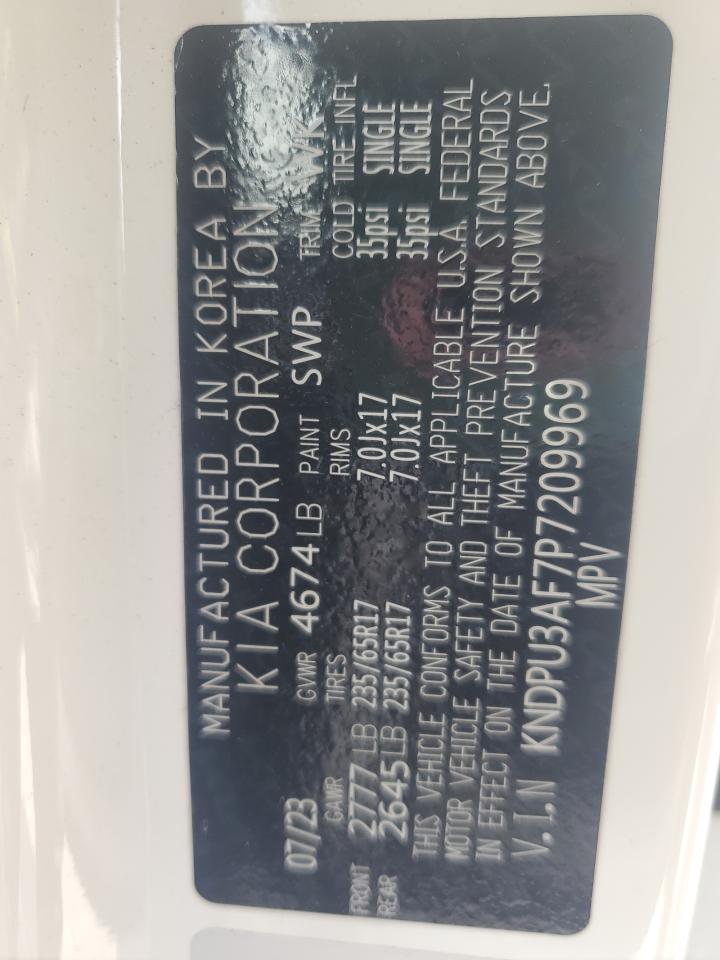 2023 Kia Sportage Lx VIN: KNDPU3AF7P7209969 Lot: 70986425