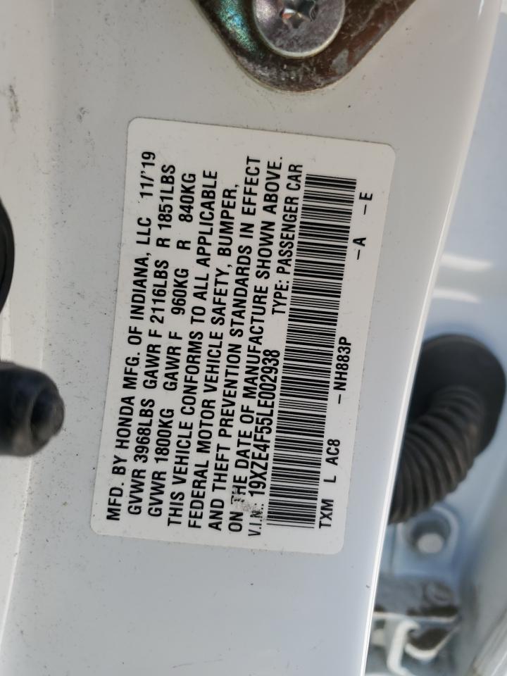 2020 Honda Insight Ex VIN: 19XZE4F55LE002938 Lot: 81805315