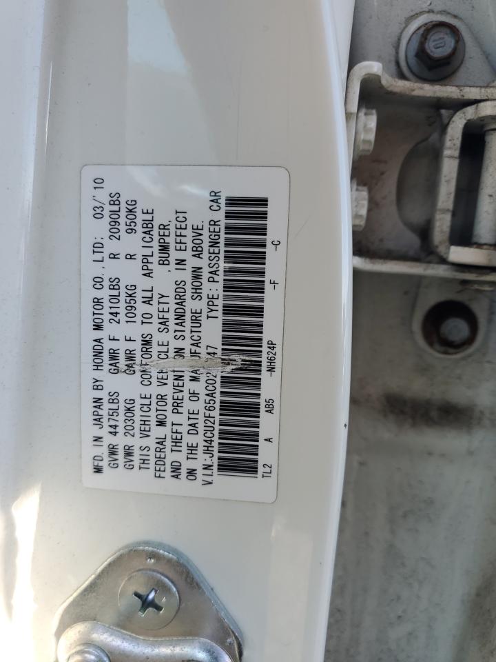 2010 Acura Tsx VIN: JH4CU2F65AC024947 Lot: 81872045