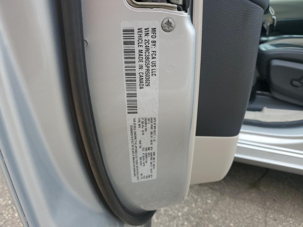 2023 Chrysler Pacifica Touring L VIN: 2C4RC3BG5PR503629 Lot: 81690025