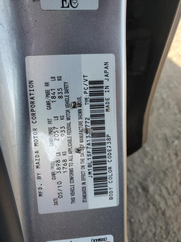 2010 Mazda 3 I VIN: JM1BL1SF7A1334772 Lot: 68807965