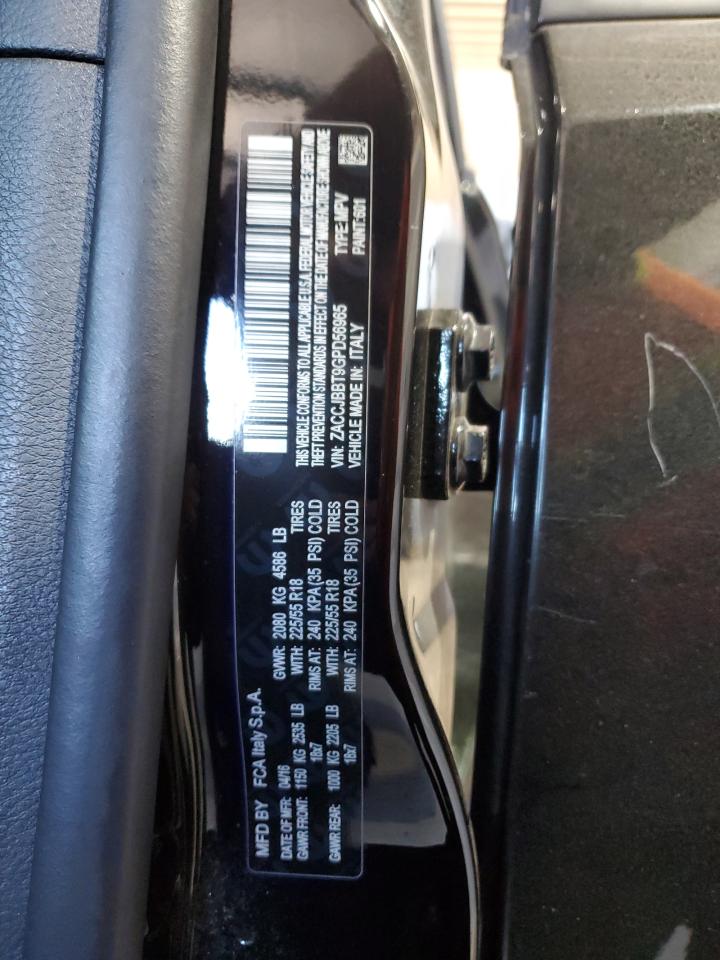 2016 Jeep Renegade Latitude VIN: ZACCJBBT9GPD56965 Lot: 81454555