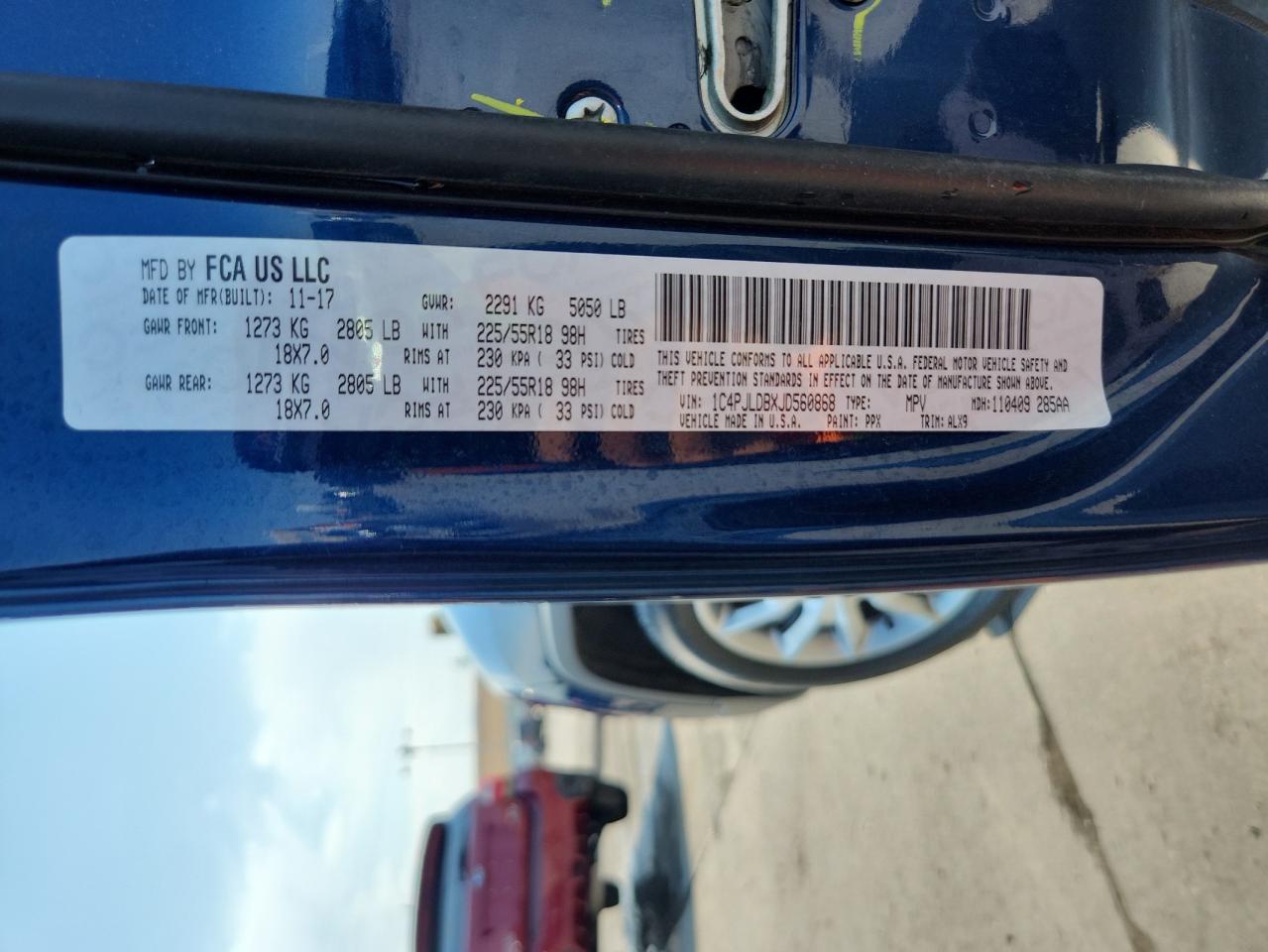 2018 Jeep Cherokee Limited VIN: 1C4PJLDBXJD560868 Lot: 71448245