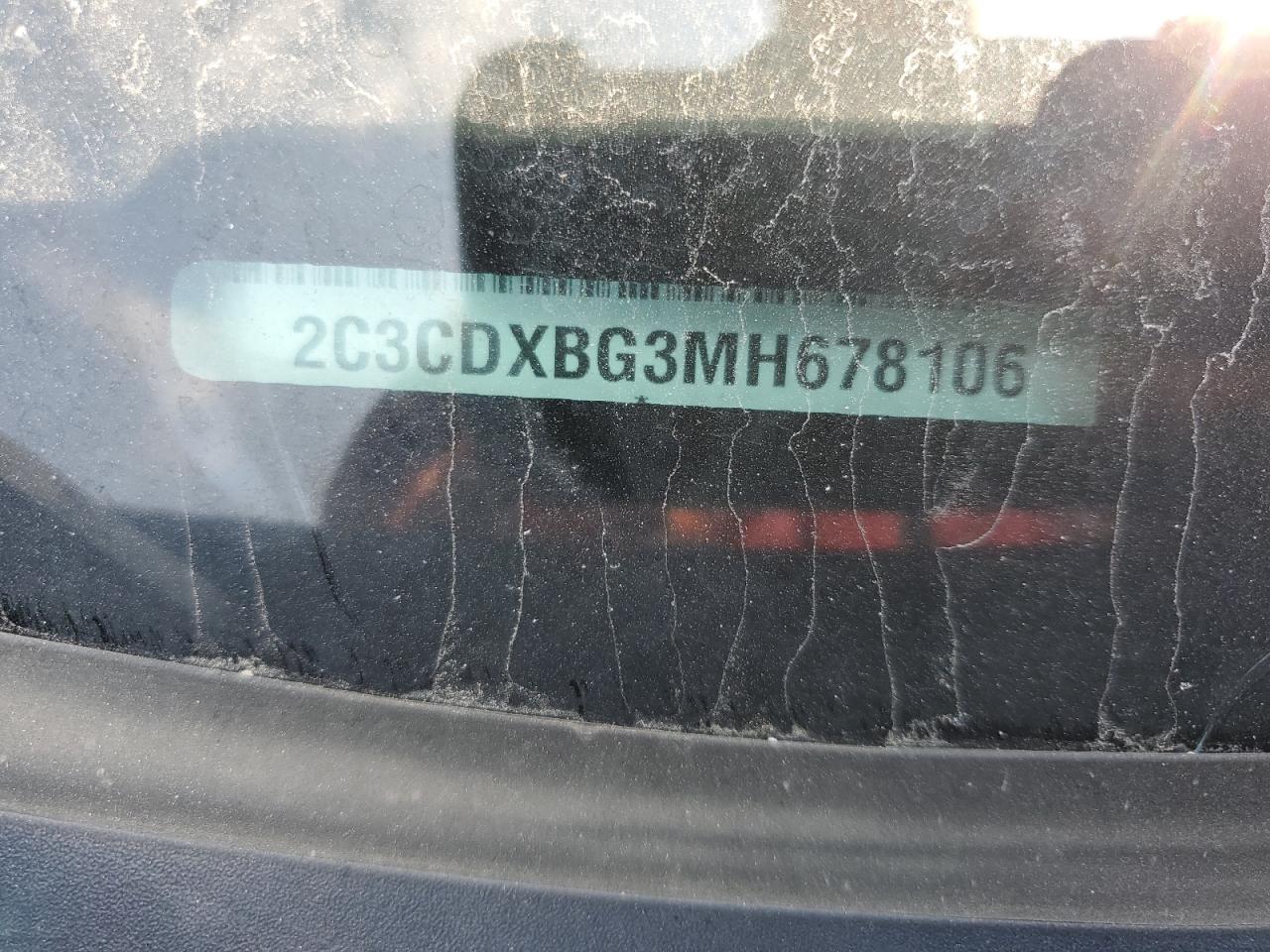 2021 Dodge Charger Sxt VIN: 2C3CDXBG3MH678106 Lot: 71387125