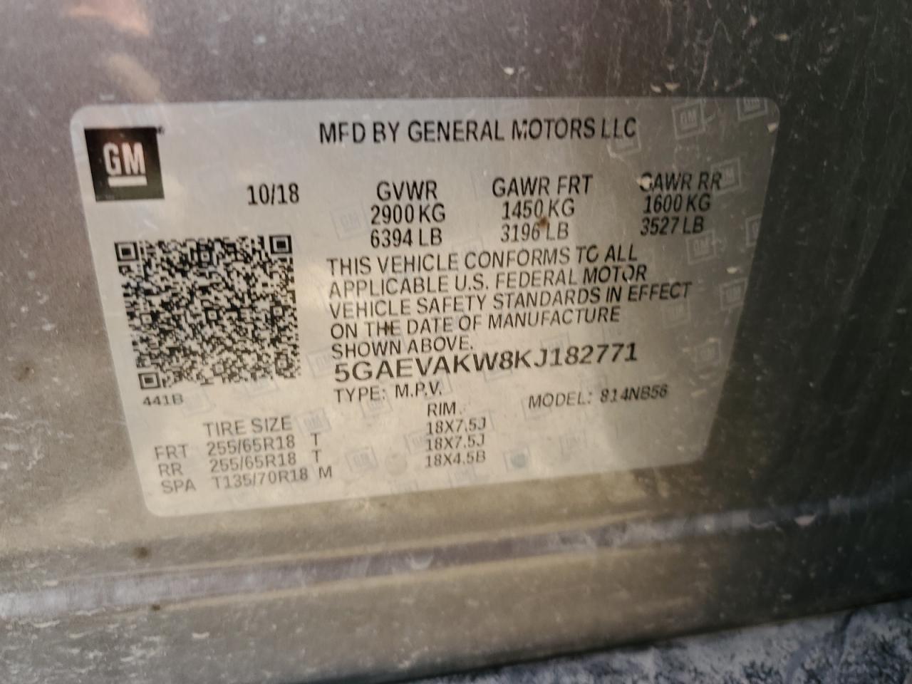 2019 Buick Enclave Essence VIN: 5GAEVAKW8KJ182771 Lot: 81685745