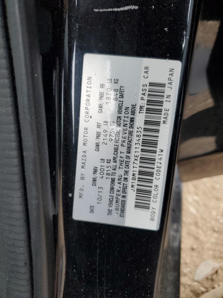 2014 Mazda 3 Sv VIN: JM1BM1T7XE1134835 Lot: 71231235