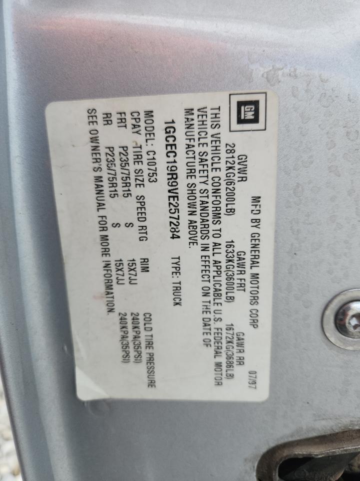 1997 Chevrolet Gmt-400 C1500 VIN: 1GCEC19R9VE257284 Lot: 80669875