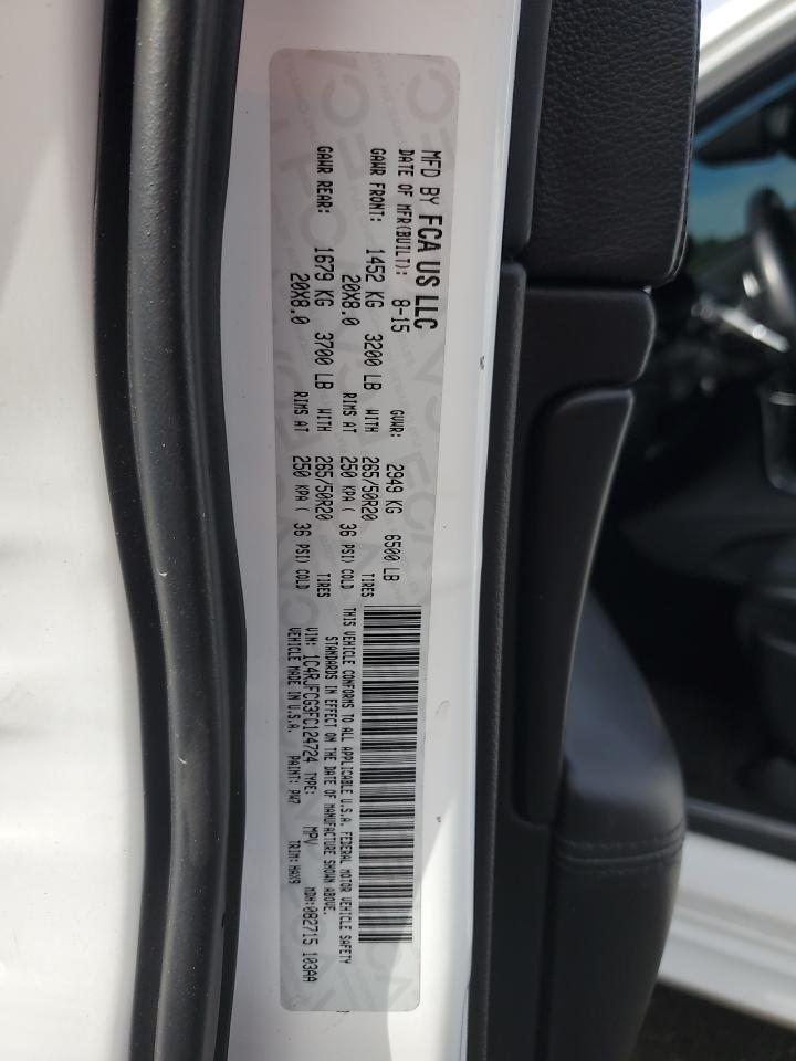 2015 Jeep Grand Cherokee Overland VIN: 1C4RJFCG3FC124724 Lot: 81574355