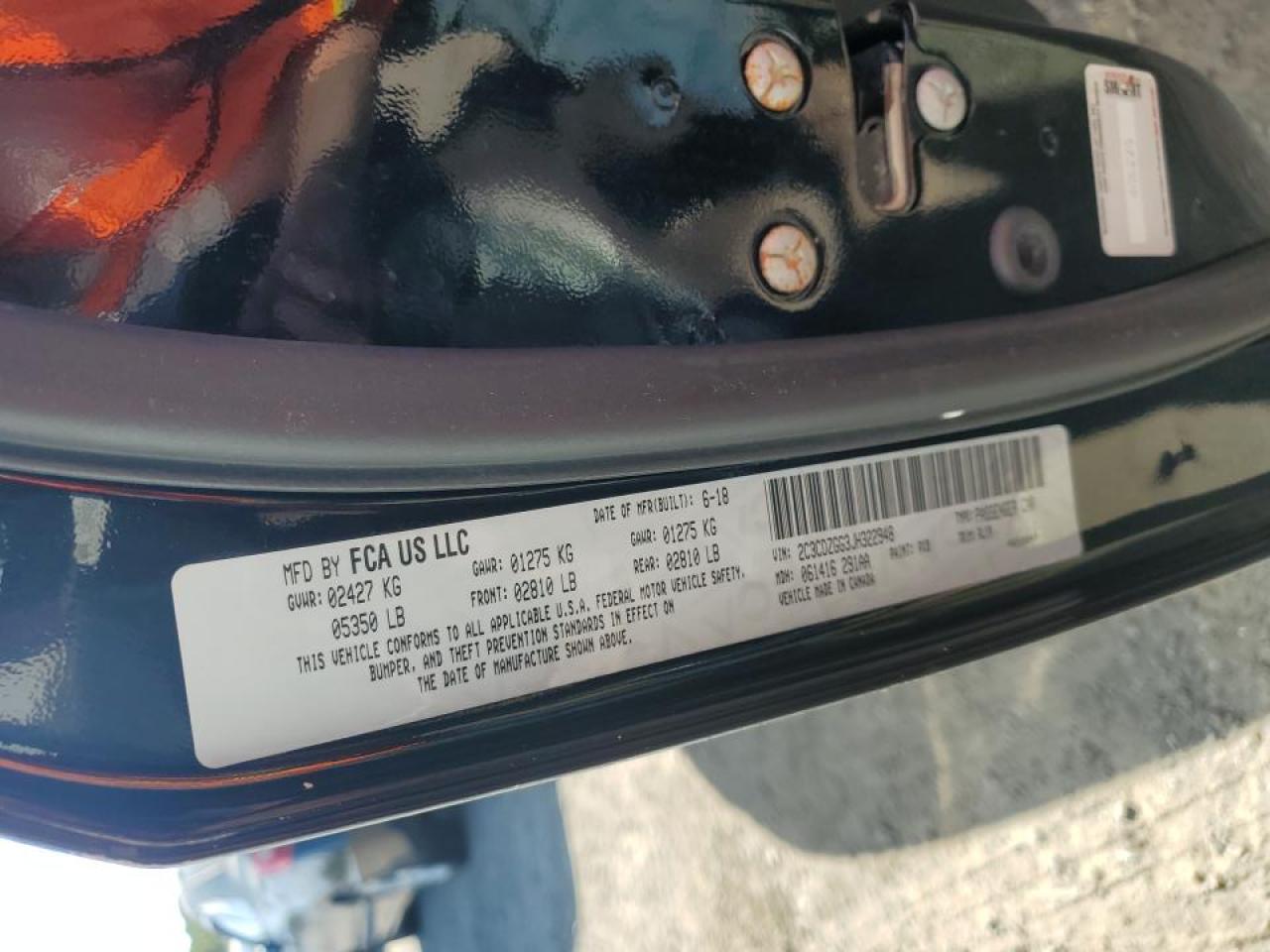 2018 Dodge Challenger Gt VIN: 2C3CDZGG3JH322948 Lot: 81463615