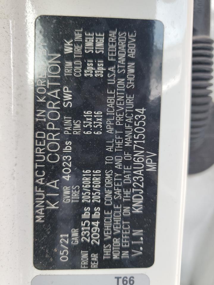 2022 Kia Soul Lx VIN: KNDJ23AU6N7150534 Lot: 71881715