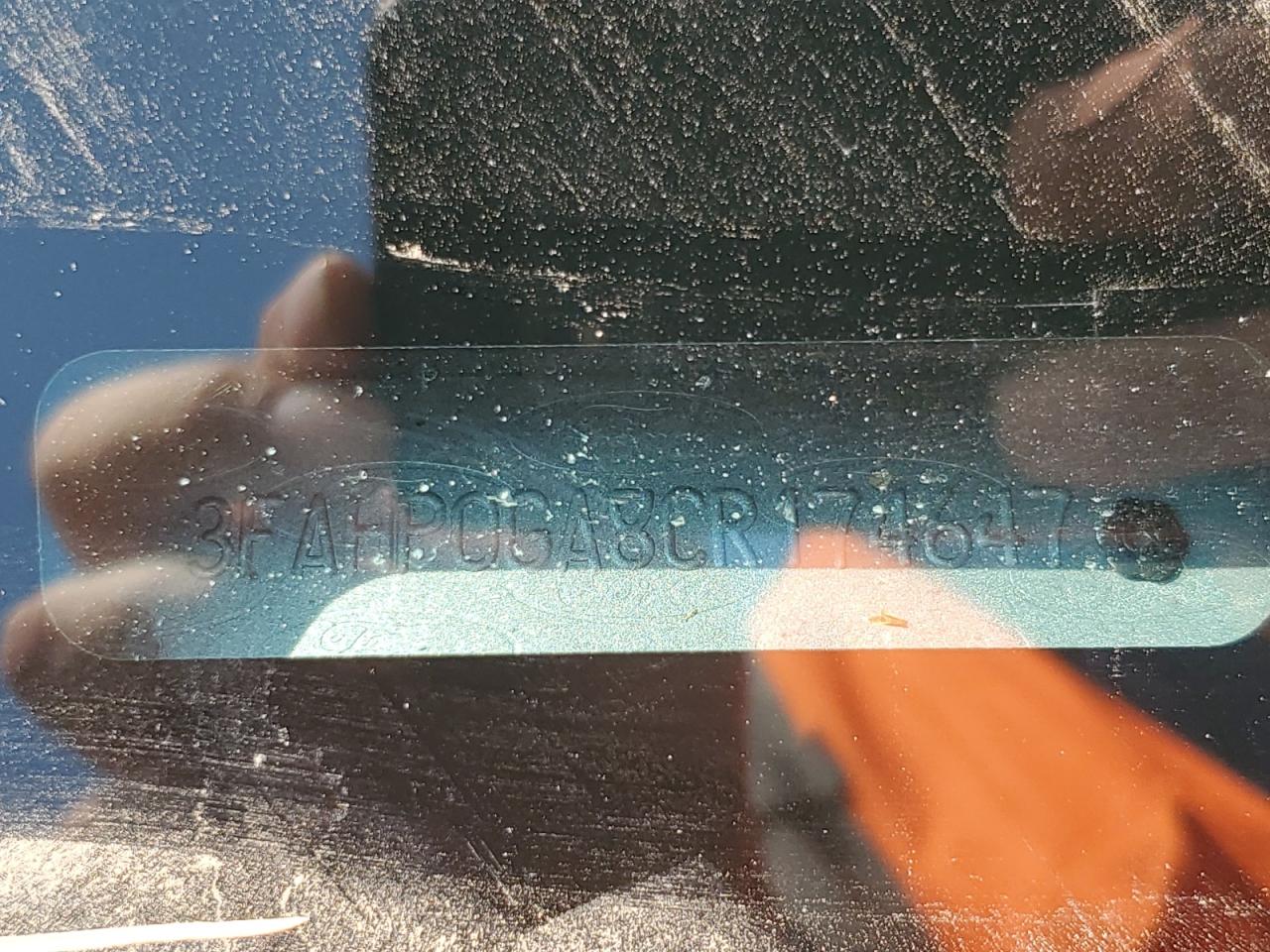 2012 Ford Fusion S VIN: 3FAHP0GA8CR174647 Lot: 71686525