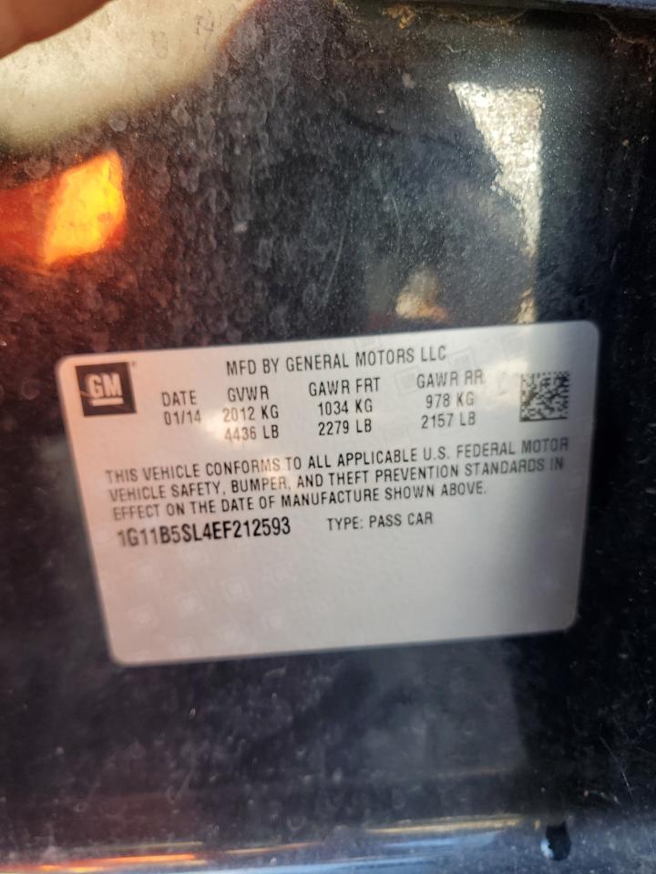 2014 Chevrolet Malibu Ls VIN: 1G11B5SL4EF212593 Lot: 82071305
