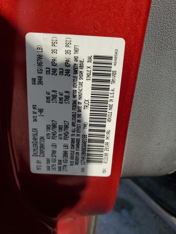 2006 Dodge Ram 1500 St VIN: 1D7HA18N96S602159 Lot: 80472575