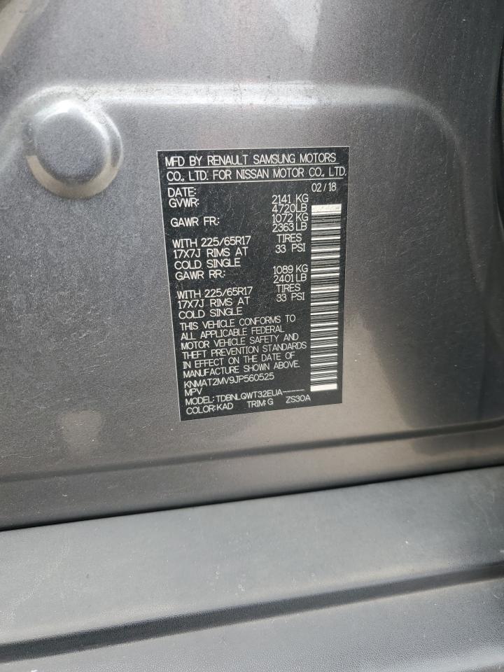 2018 Nissan Rogue S VIN: KNMAT2MV9JP560525 Lot: 80198025