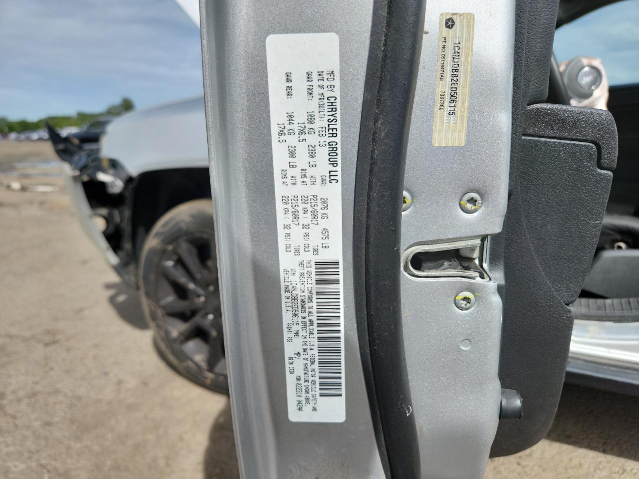 2014 Jeep Compass Sport VIN: 1C4NJDBB2ED506115 Lot: 80167395