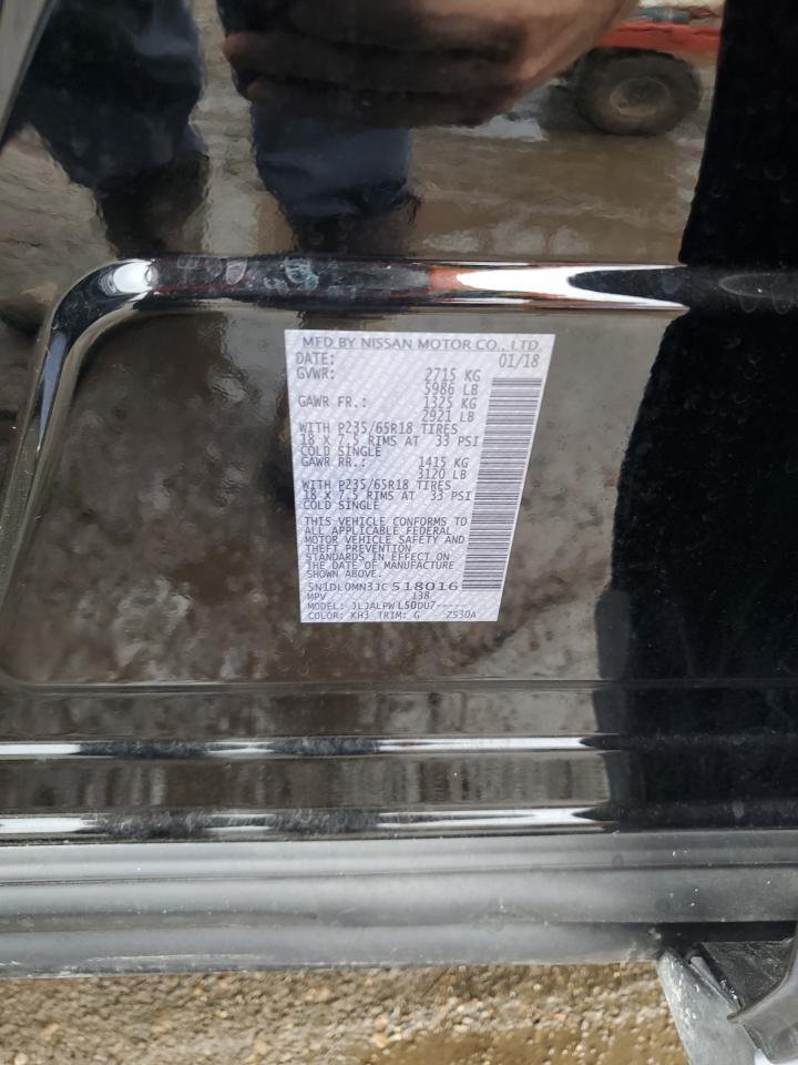 2018 Infiniti Qx60 VIN: 5N1DL0MN3JC518016 Lot: 81843165