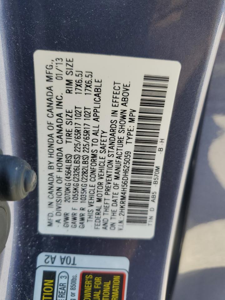 2013 Honda Cr-V Ex VIN: 2HKRM4H56DH625059 Lot: 71157845