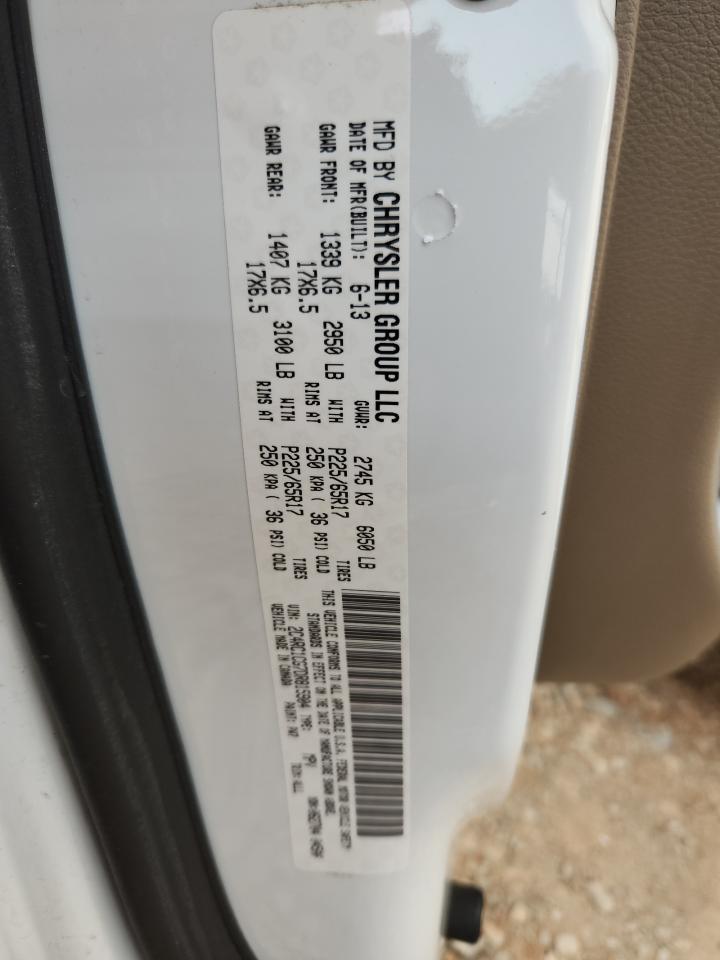 2013 Chrysler Town & Country Touring L VIN: 2C4RC1CG7DR815904 Lot: 71667965