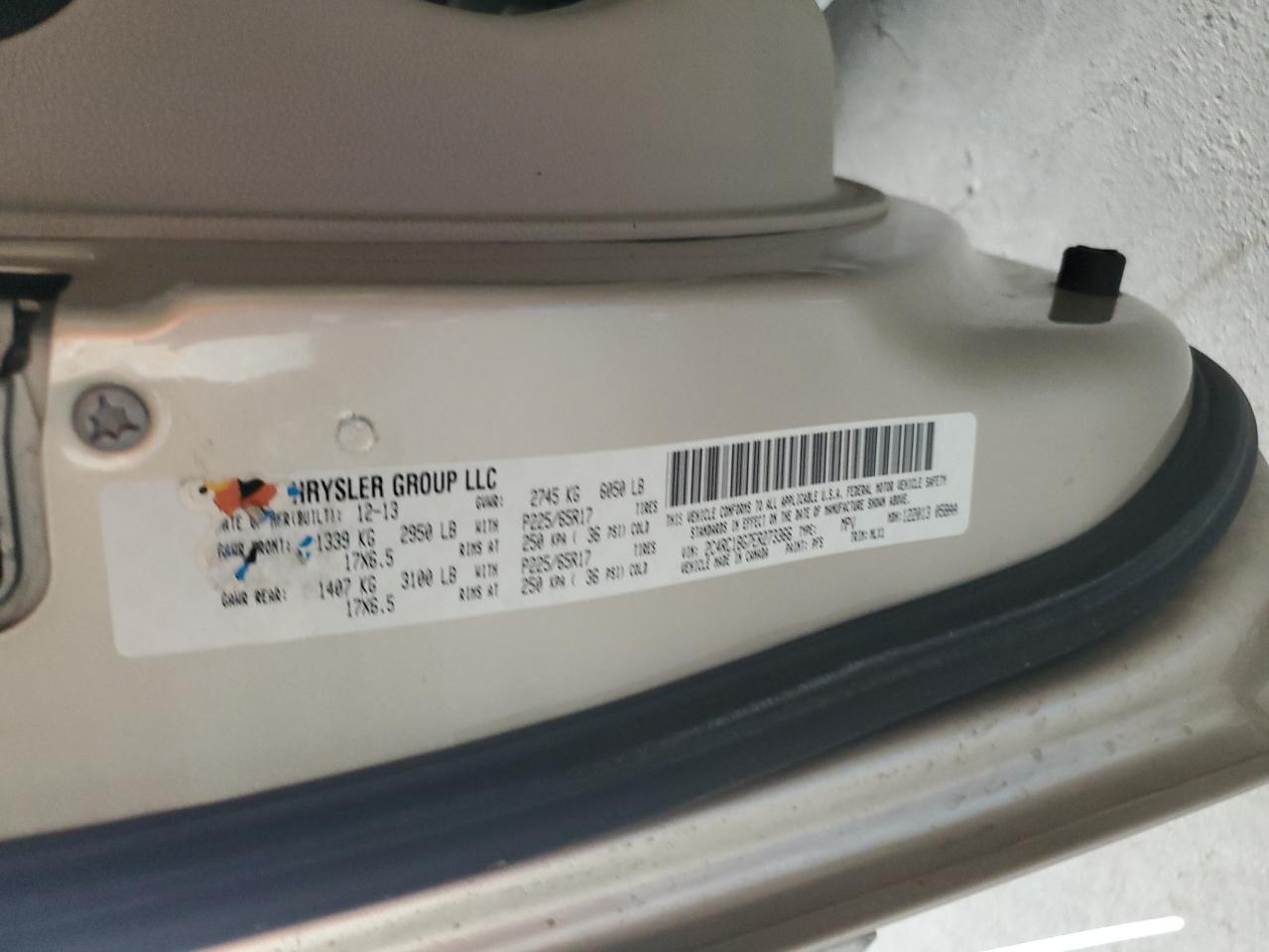 2014 Chrysler Town & Country Touring VIN: 2C4RC1BG7ER273366 Lot: 81345865