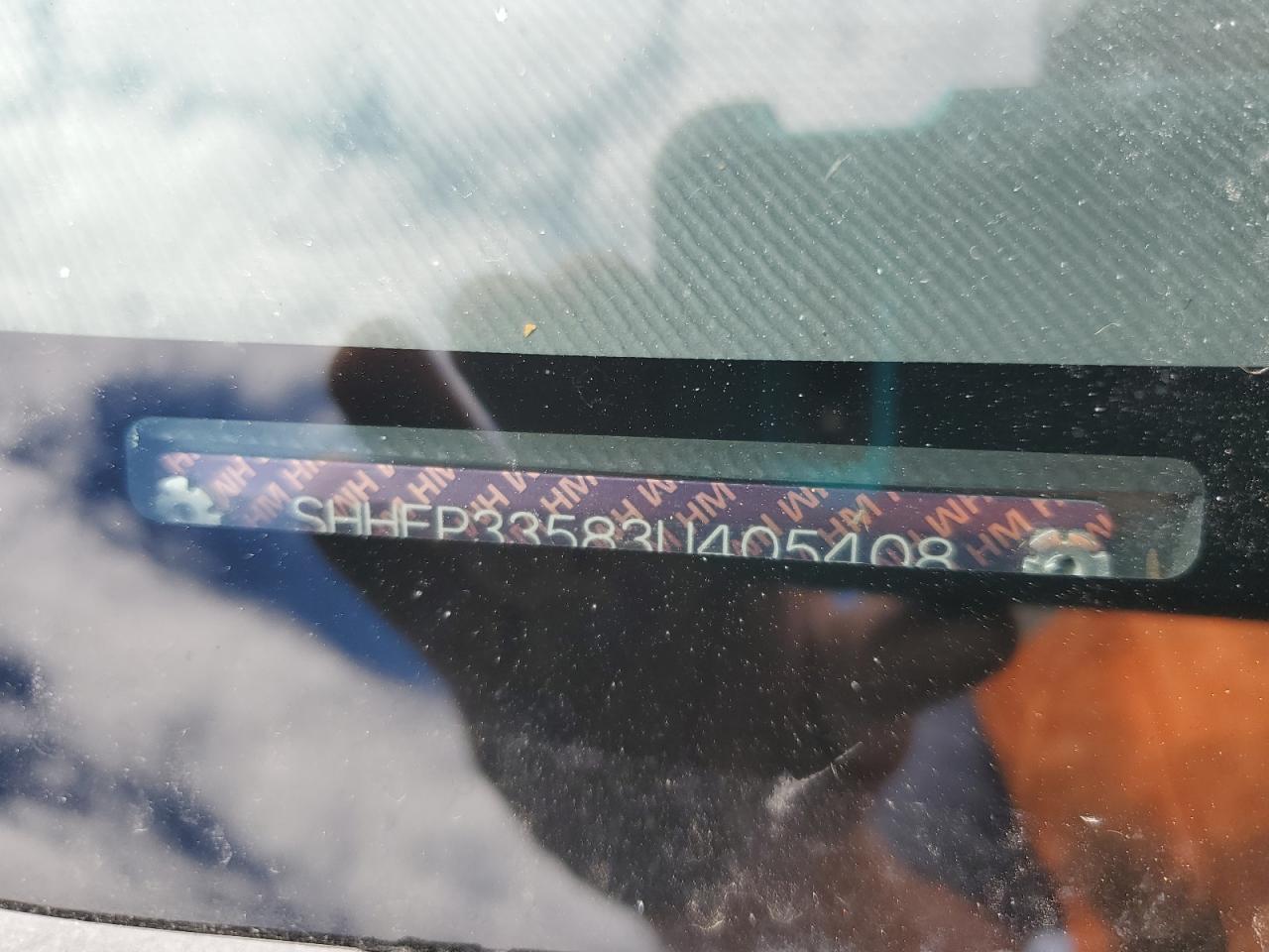 2003 Honda Civic Si VIN: SHHEP33583U405408 Lot: 84472135