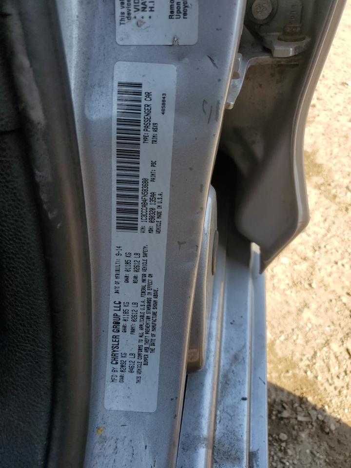 2015 Chrysler 200 Limited VIN: 1C3CCCAB4FN583680 Lot: 81426755