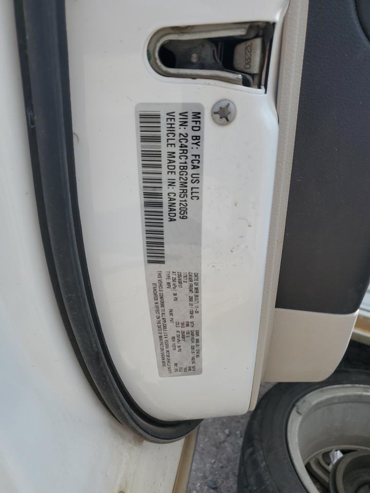 2021 Chrysler Pacifica Touring L VIN: 2C4RC1BG2MR512059 Lot: 81293755