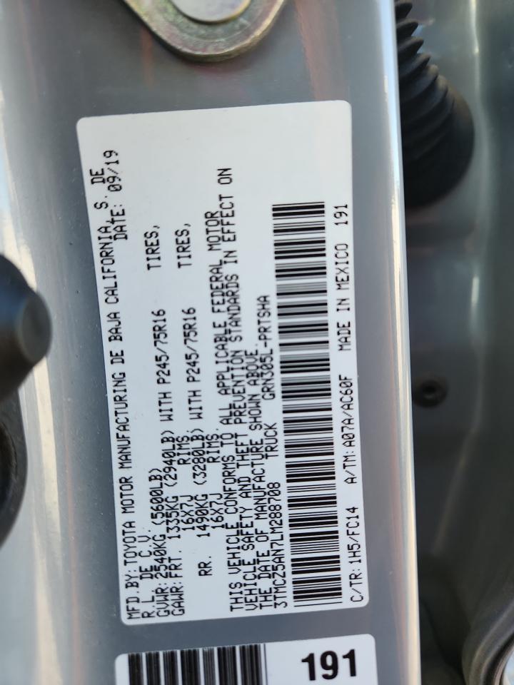 2020 Toyota Tacoma Double Cab VIN: 3TMCZ5AN7LM288708 Lot: 81301145