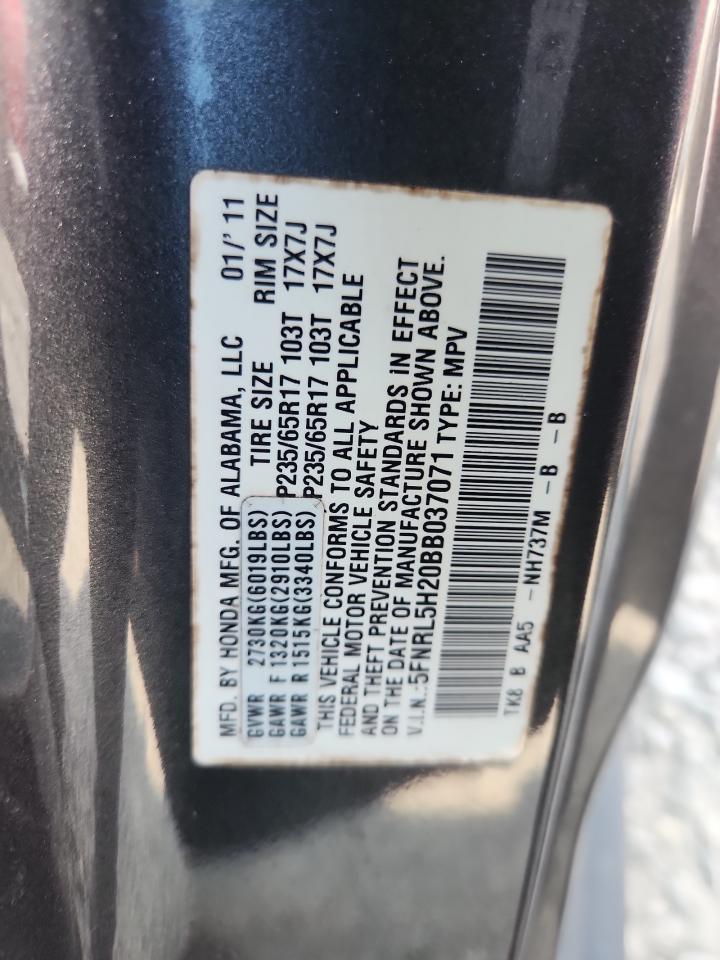 2011 Honda Odyssey Lx VIN: 5FNRL5H20BB037071 Lot: 81141515