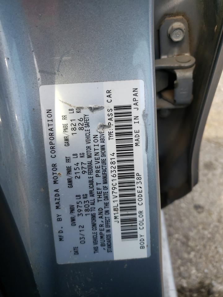 2012 Mazda 3 I VIN: JM1BL1V79C1632814 Lot: 80977685