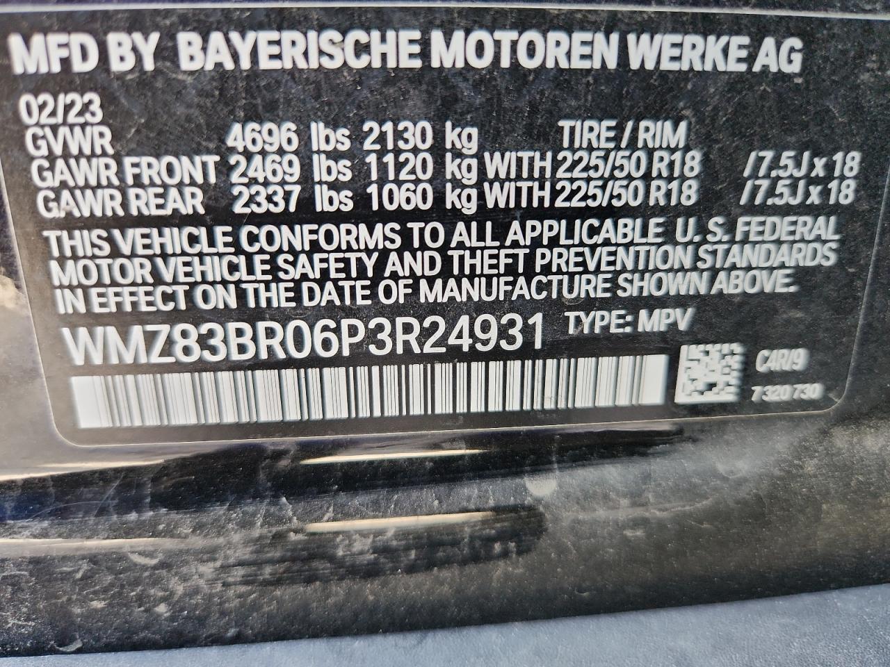 2023 Mini Cooper S Countryman All4 VIN: WMZ83BR06P3R24931 Lot: 80197675