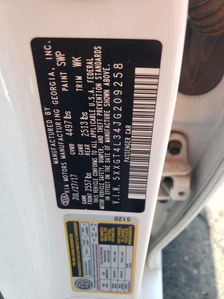 2018 Kia Optima Lx VIN: 5XXGT4L34JG209258 Lot: 71601275