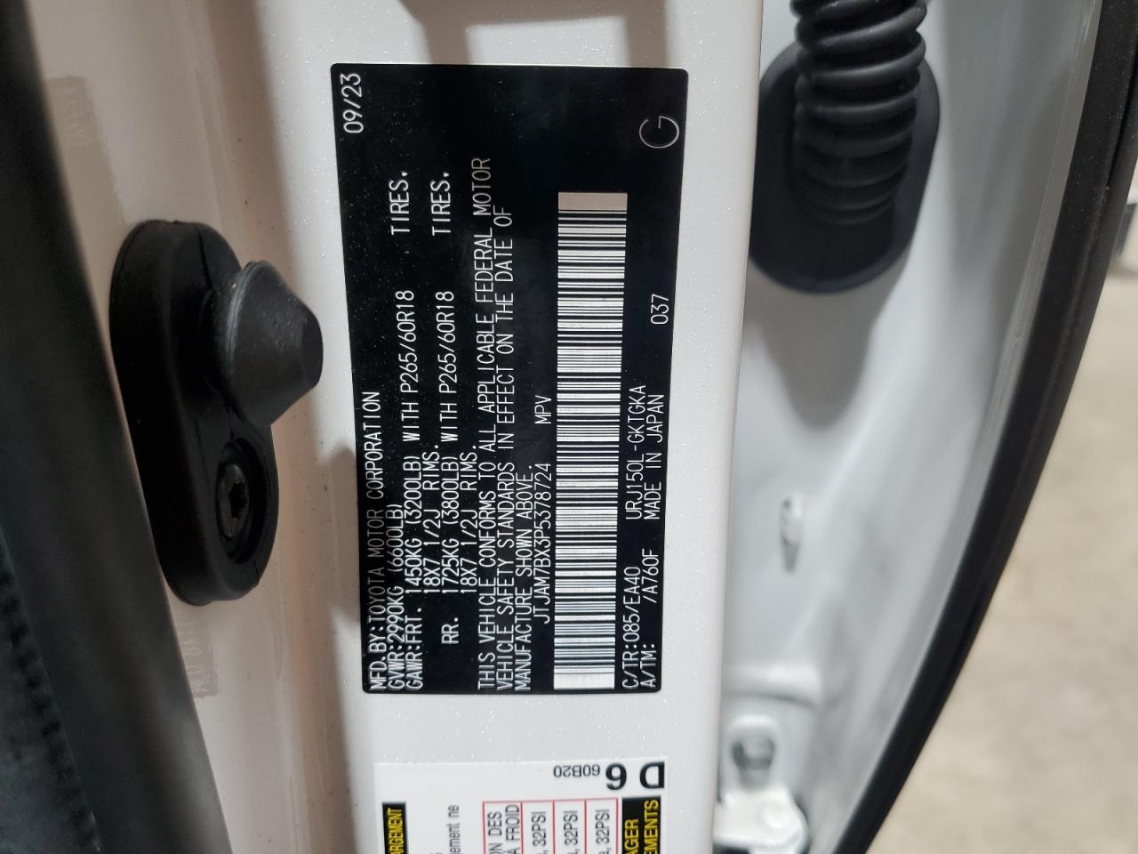 2023 Lexus Gx 460 VIN: JTJAM7BX3P5378724 Lot: 81096945