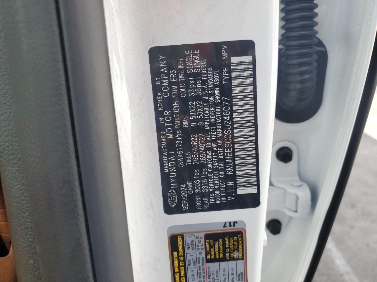 2025 Genesis Gv80 Prestige VIN: KMUHEESC0SU246077 Lot: 81581655