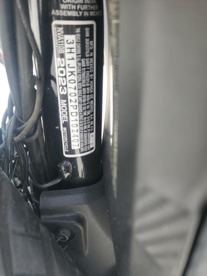 2023 Honda Nva110 B VIN: 3H1JK0702PD102407 Lot: 71817015