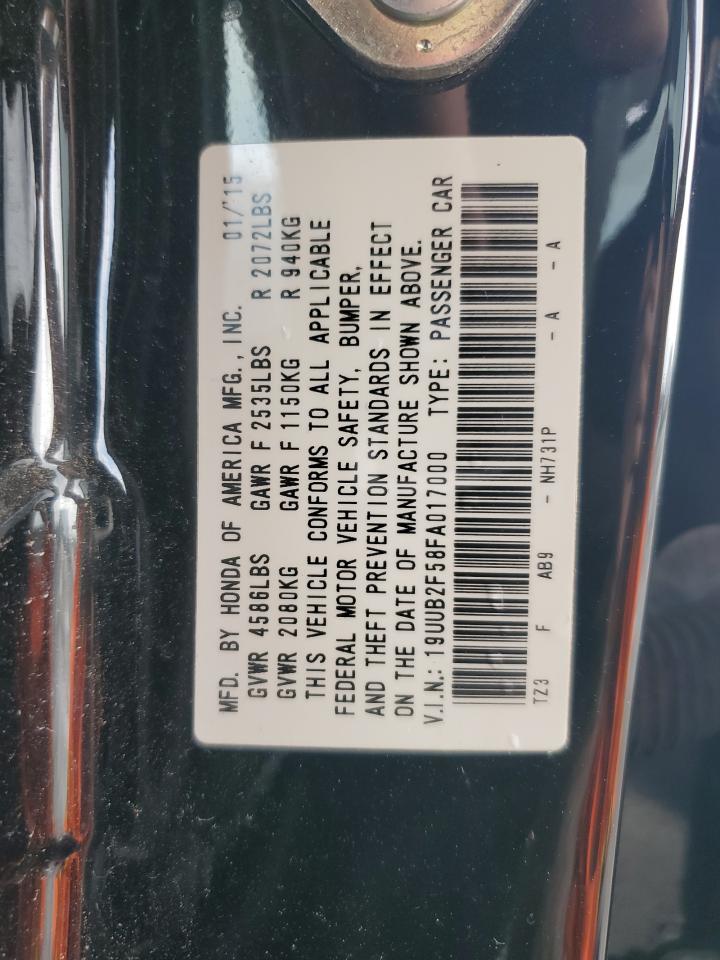 2015 Acura Tlx Tech VIN: 19UUB2F58FA017000 Lot: 71263585