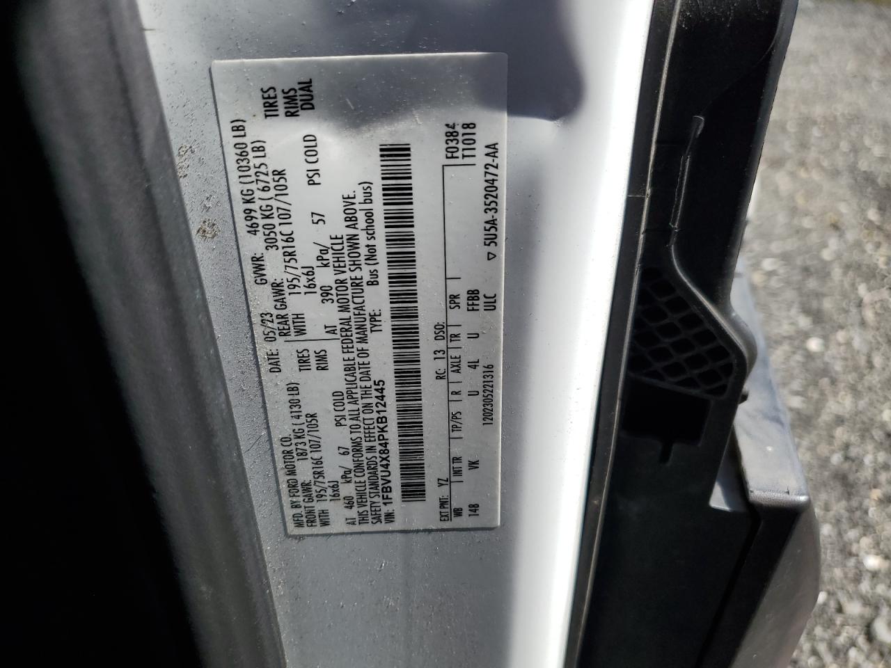 2023 Ford Transit T-350 Hd VIN: 1FBVU4X84PKB12445 Lot: 71681915