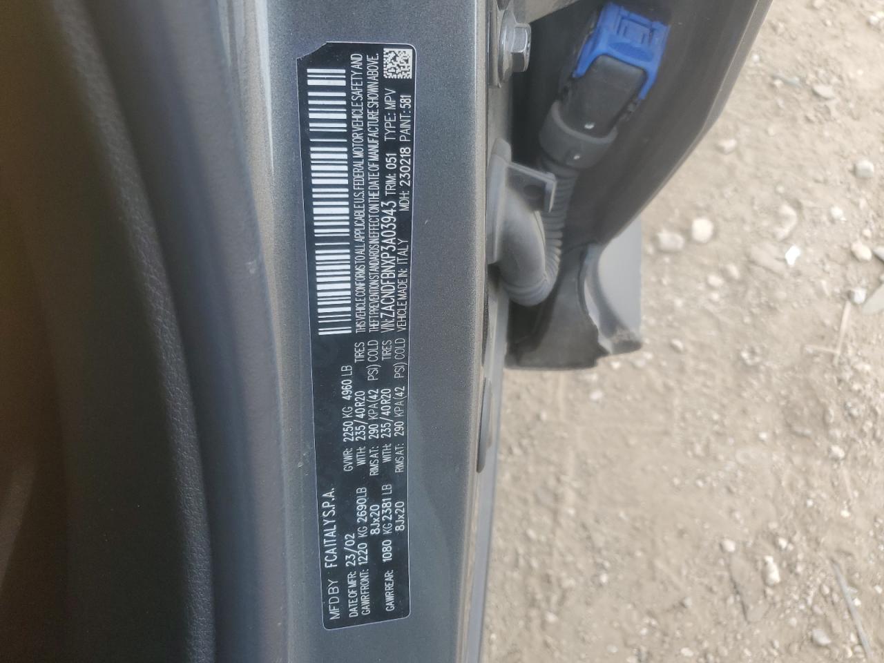 2023 Dodge Hornet Gt Plus VIN: ZACNDFBNXP3A03943 Lot: 81747155