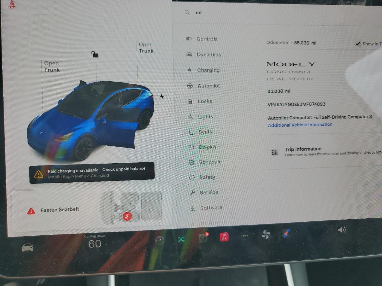 2021 Tesla Model Y VIN: 5YJYGDEE3MF074093 Lot: 72031315