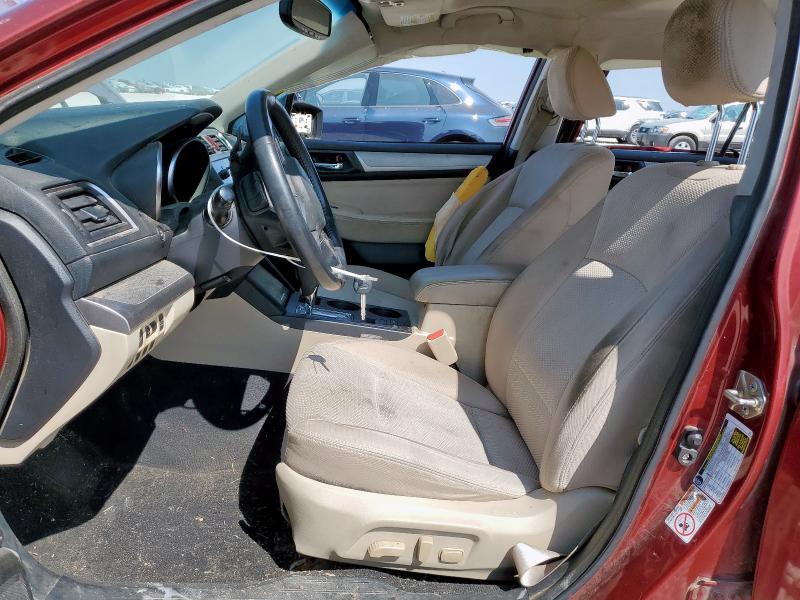  SUBARU OUTBACK 2017 Czerwony