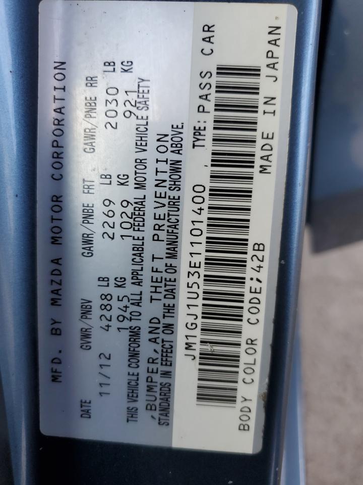 2014 Mazda 6 Sport VIN: JM1GJ1U53E1101400 Lot: 80366595