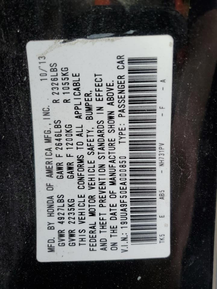 2014 Acura Tl Tech VIN: 19UUA9F50EA000850 Lot: 80897475