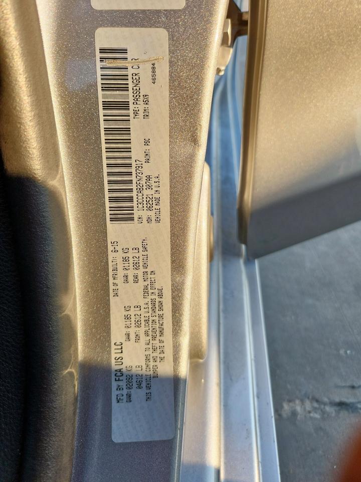 2015 Chrysler 200 Limited VIN: 1C3CCCAB2FN737917 Lot: 80305385