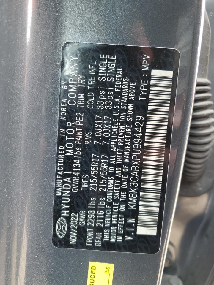 2023 Hyundai Kona Sel VIN: KM8K3CABXPU994429 Lot: 71228065