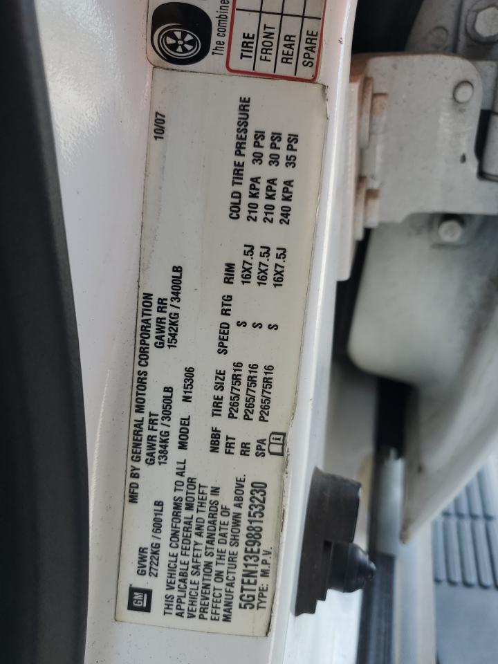 2008 Hummer H3 VIN: 5GTEN13E988153230 Lot: 82162495