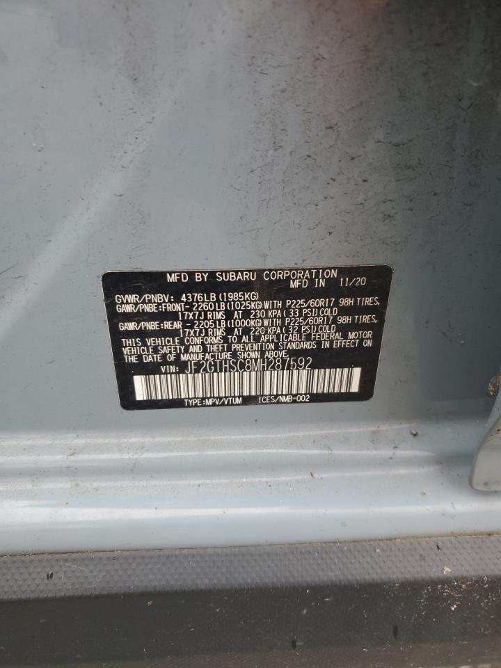 2021 Subaru Crosstrek Sport VIN: JF2GTHSC8MH287592 Lot: 81430305