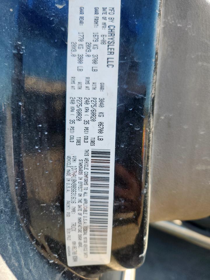 2008 Dodge Ram 1500 St VIN: 1D7HA18N98S631616 Lot: 69887375