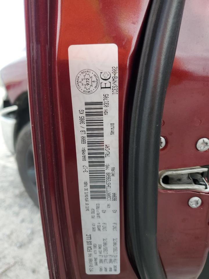 2017 Ram 1500 Slt VIN: 1C6RR7TT3HS728608 Lot: 72059355