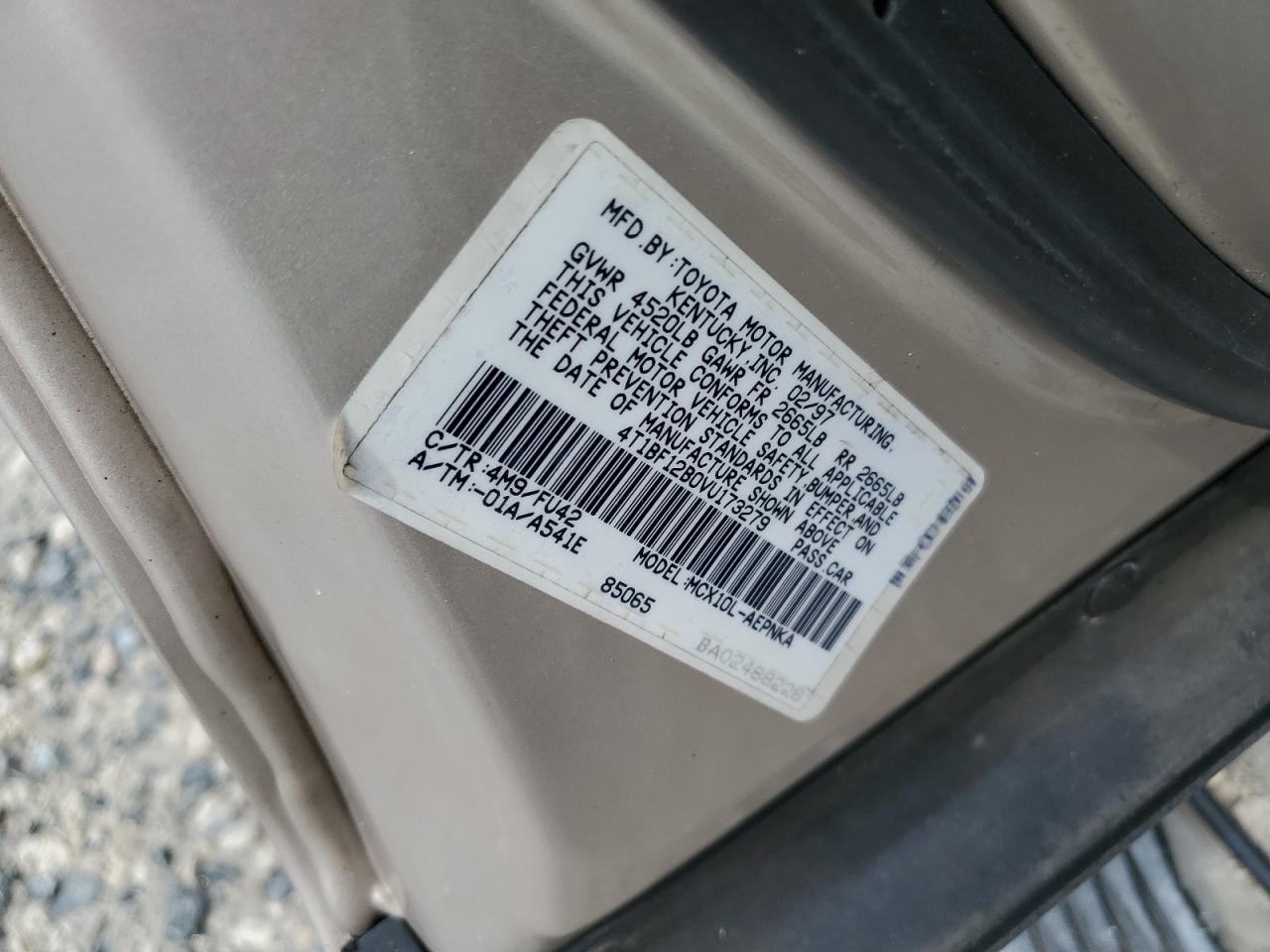 1997 Toyota Avalon Xl VIN: 4T1BF12B0VU173279 Lot: 84426855