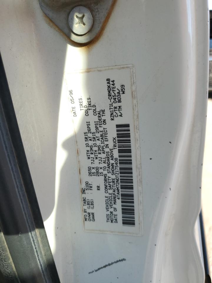 1996 Toyota Tacoma Xtracab VIN: 4TAWM72N0TZ175408 Lot: 84617485