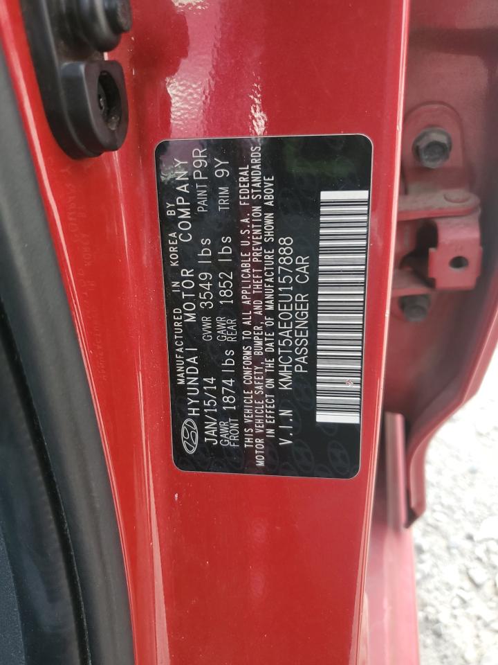 2014 Hyundai Accent Gls VIN: KMHCT5AE0EU157888 Lot: 80526425